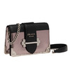 PRADA 普拉达 女士 Cahier系列 Saffiano 皮革金属刻字徽标单肩斜挎包 银灰色 1BH018 2B1E F0G22 WCH 商品缩略图1