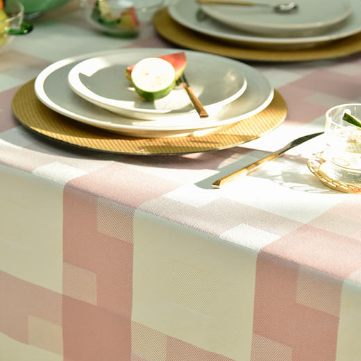 北欧格纹田园复古方格桌布 商品图3