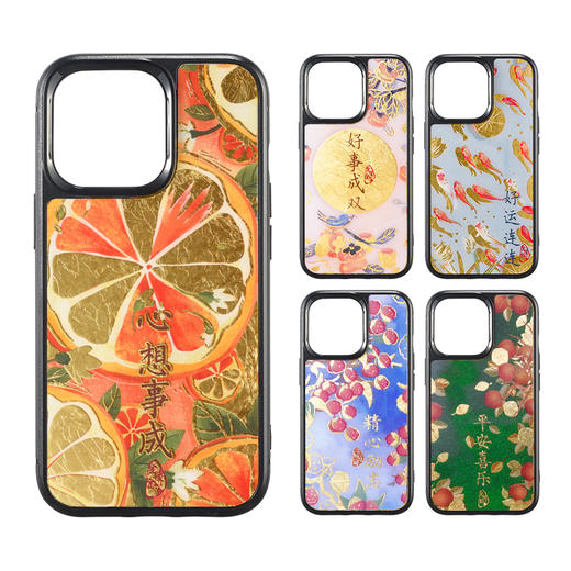 金陵金箔原创手机壳适用于安卓苹果iPhone13promax新款小众高级感 商品图4