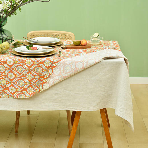 双层波西米亚条纹桌布 商品图1