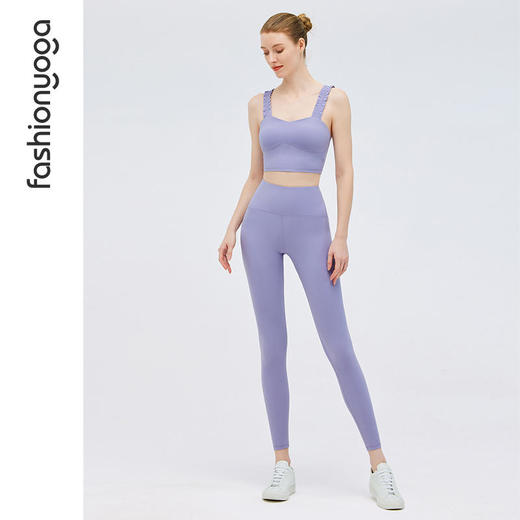 凡圣瑜伽低强度可外穿背心时尚简约短上衣健身运动内衣女FY12204 商品图12
