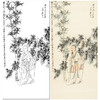 张大千竖幅工笔传统人物白描底稿-竹下人物-QD44 商品缩略图0