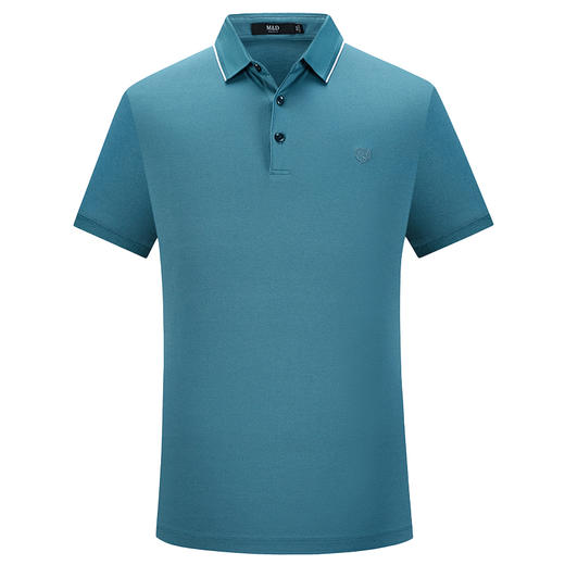 MD名盾桑蚕丝翻领商务休闲短袖polo衫夏季男士薄半袖纯色T恤 商品图4