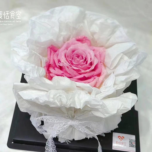 一束粉玫瑰（进口动物奶油➕鲜水果夹心）（提前3小时预订） 商品图0