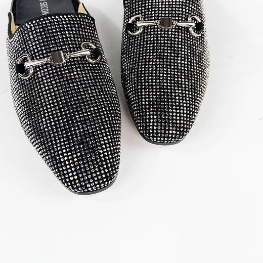 IUIU SECOND Blingbling满钻马衔扣穆勒拖鞋U20AH19491 商品图2