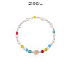 ZEGL设计师彩虹串珠手链女生夏日多巴胺穿搭人造珍珠彩色小熊手饰 商品缩略图0