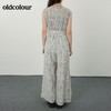 oldcolour夏圆领碎花收腰显瘦无袖连体裤休闲N21123183 商品缩略图3