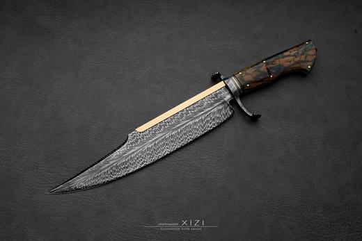 三希堂  现代刀系列  金背博伊  未开刃 商品图0