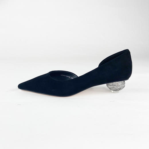 IUIU SECOND 彩色甜心尖头羊皮绒面浅口单鞋侧空鞋U20AH17671 商品图10