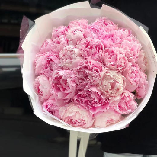 520高端定制荷兰粉莎拉芍药花礼品花束 商品图2