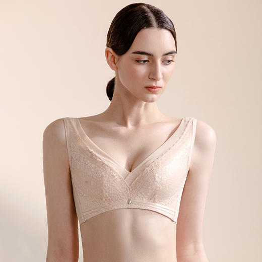 皇家丽美内衣女聚拢文胸收副乳调防下垂中厚款无钢圈文胸WW069-2 商品图7