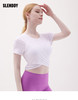 slenddy Rabbie露脐款女士修身瑜伽短袖运动带胸垫运动上衣S2302 商品缩略图1