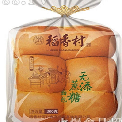 【6.8元/袋】稻香村无添蔗糖面包300g 商品图0