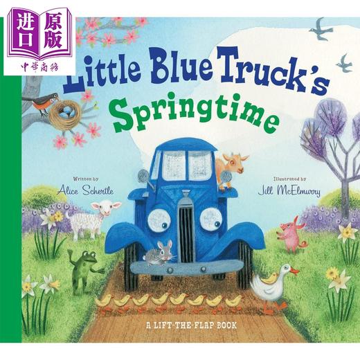 【中商原版】Little Blue Truck's Springtime 蓝色小卡车，春天来了 英文原版 进口原版 4岁以上 儿童纸板书 Alice Schertle 商品图0