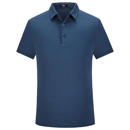 M＆D/名盾桑蚕丝翻领商务休闲男装Polo衫夏季新款纯色短袖T恤男 商品图4