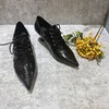 IUIU SECOND 春秋质感鱼皮革尖头绑带深口单鞋U20CM31981 商品缩略图3