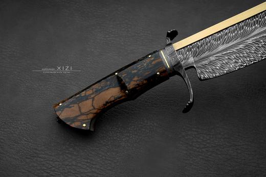 三希堂  现代刀系列  金背博伊  未开刃 商品图5