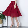 雪纺新款小清新半身裙仙女裙大摆纯色松紧腰MYX-XH927 商品缩略图2