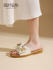 西村名物蝴蝶结拖鞋女外穿2022年夏季新款甜美舒适沙滩鞋T22BJ25001 商品缩略图0