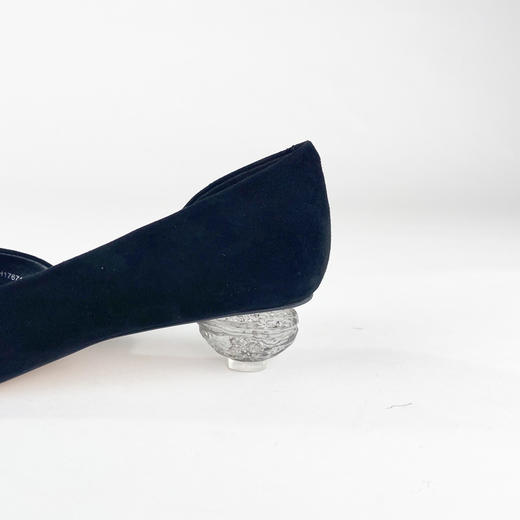 IUIU SECOND 彩色甜心尖头羊皮绒面浅口单鞋侧空鞋U20AH17671 商品图12