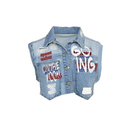 牛仔马甲 商品图0