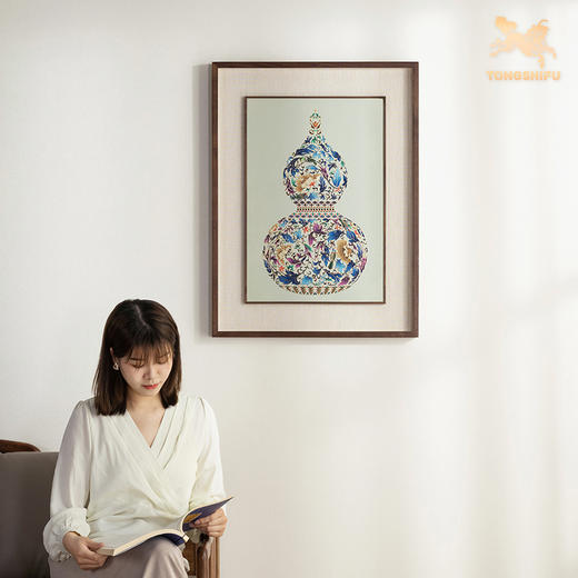 铜师傅 手工錾刻 铜雕画《福禄临门》装饰画 商品图5