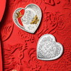 2022吉祥文化龙凤呈祥30克心形银币 商品缩略图0
