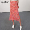oldcolour21夏印花开叉显瘦设计感小众半身裙N21063177 商品缩略图2