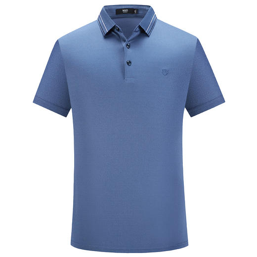 MD名盾翻领短袖蓝色商务Polo衫夏季男士百搭合身T恤男 商品图4