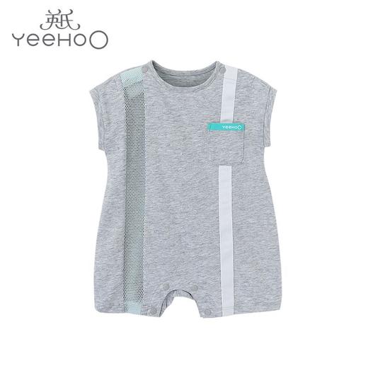 英氏-童衣类（夏）D0英针短蛤, 浅花灰BC03, 66CM 商品图0