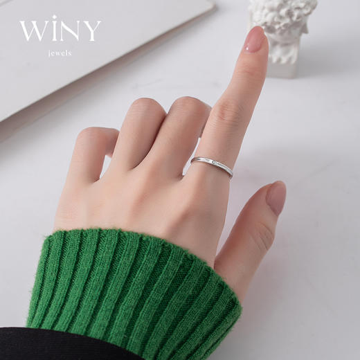 Winy925纯银回响活口戒指送女友闺蜜节日生日礼物 商品图7
