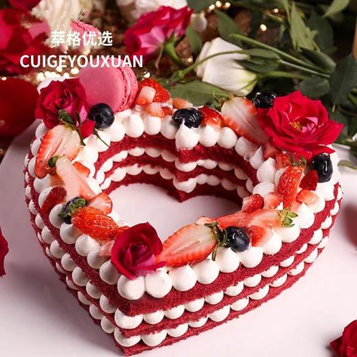 【520专属】爱你爱你 -红丝绒水果奶油夹心网红蛋糕 商品图0