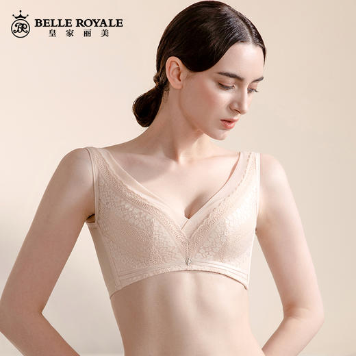 皇家丽美内衣女聚拢文胸收副乳调防下垂中厚款无钢圈文胸WW069-2 商品图1