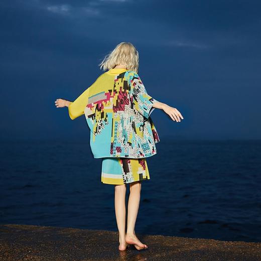 衬衫领提花针织外套 商品图3