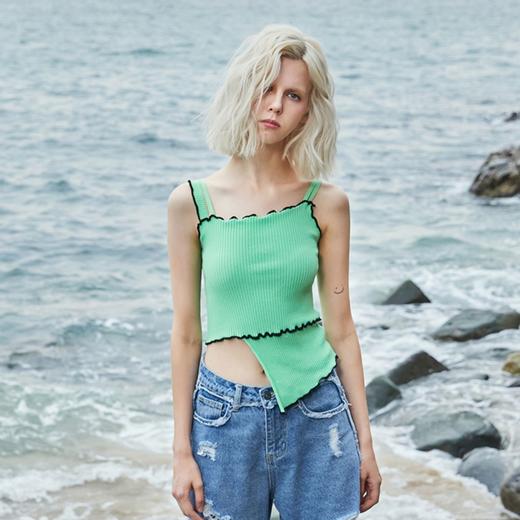 时尚木耳边针织背心 商品图2