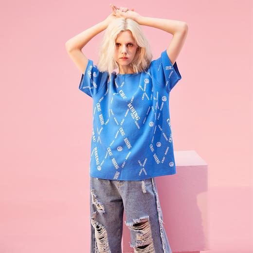 圆领字母针织上衣 商品图2