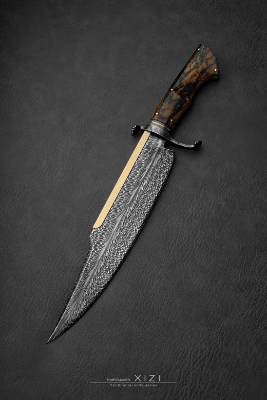 三希堂  现代刀系列  金背博伊  未开刃 商品图2