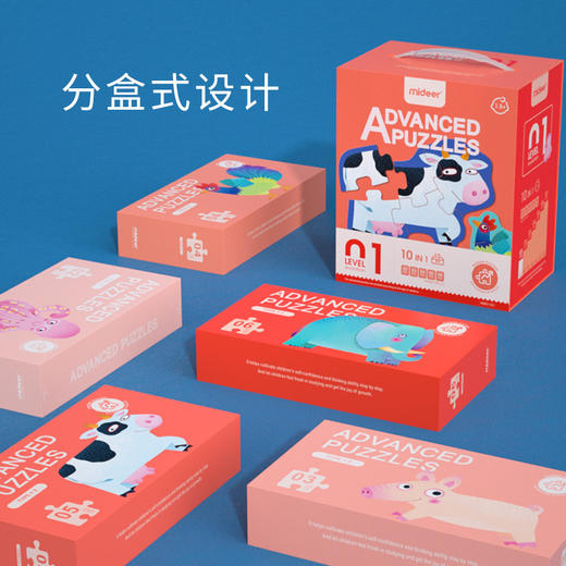 【进阶式美育拼图】mideer弥鹿儿童宝宝拼板早教启蒙益智玩具ZZSH088 商品图1