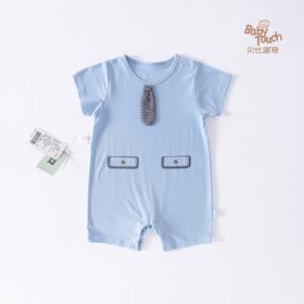 22X贝比嗒奇肩开领带短袖蛤衣