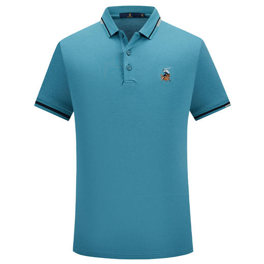 MD名盾长绒棉翻领短袖Polo衫夏季商务休闲男士合身T恤上衣 商品图4