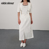 oldcolour21夏简约休闲设计感高腰背带裙N21065117 商品缩略图2