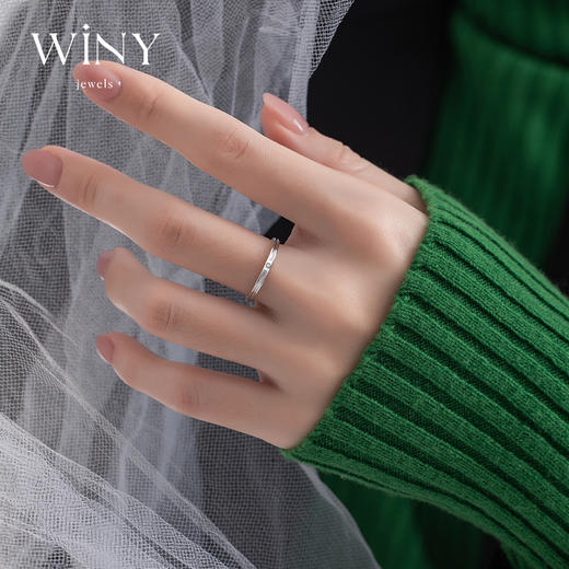 Winy925纯银回响活口戒指送女友闺蜜节日生日礼物 商品图6