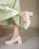 西村名物2022夏新款乐福鞋女英伦风小皮鞋大头jk鞋黑色单鞋T22AH11311 商品缩略图1