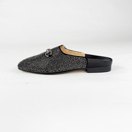 IUIU SECOND Blingbling满钻马衔扣穆勒拖鞋U20AH19491 商品图1