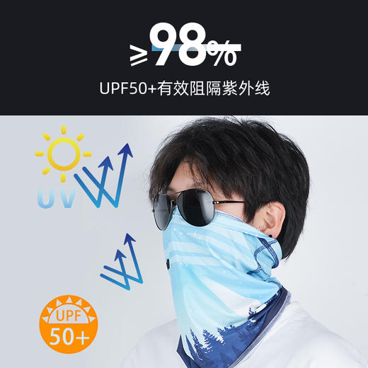 佳钓尼围脖男钓鱼面罩面巾防晒夏季头套魔术头巾户外冰丝防晒脖套 商品图2