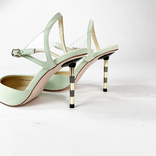 IUIU SECOND 夏季超高跟牛皮尖头后空凉鞋U20AH19461 商品图2