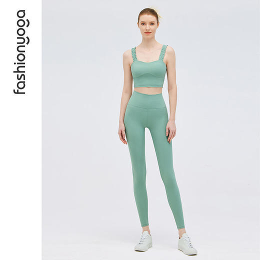 凡圣瑜伽低强度可外穿背心时尚简约短上衣健身运动内衣女FY12204 商品图9