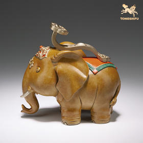 铜师傅 铜摆件《吉象如意》家居饰品 客厅装饰品桌面礼物摆件