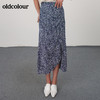 oldcolour21夏印花开叉显瘦设计感小众半身裙N21063177 商品缩略图1