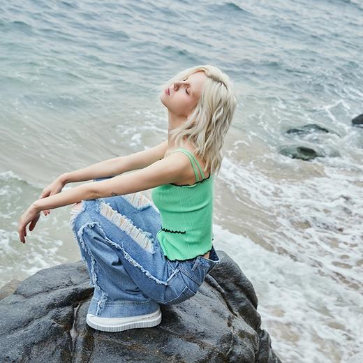 时尚木耳边针织背心 商品图5